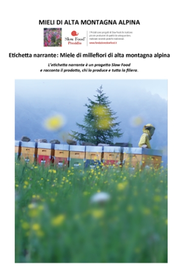 miele biologico monviso alberto Fino Volavia Volav&igrave;a  slow food etichetta narrante presidio - Apicoltura VolaVia