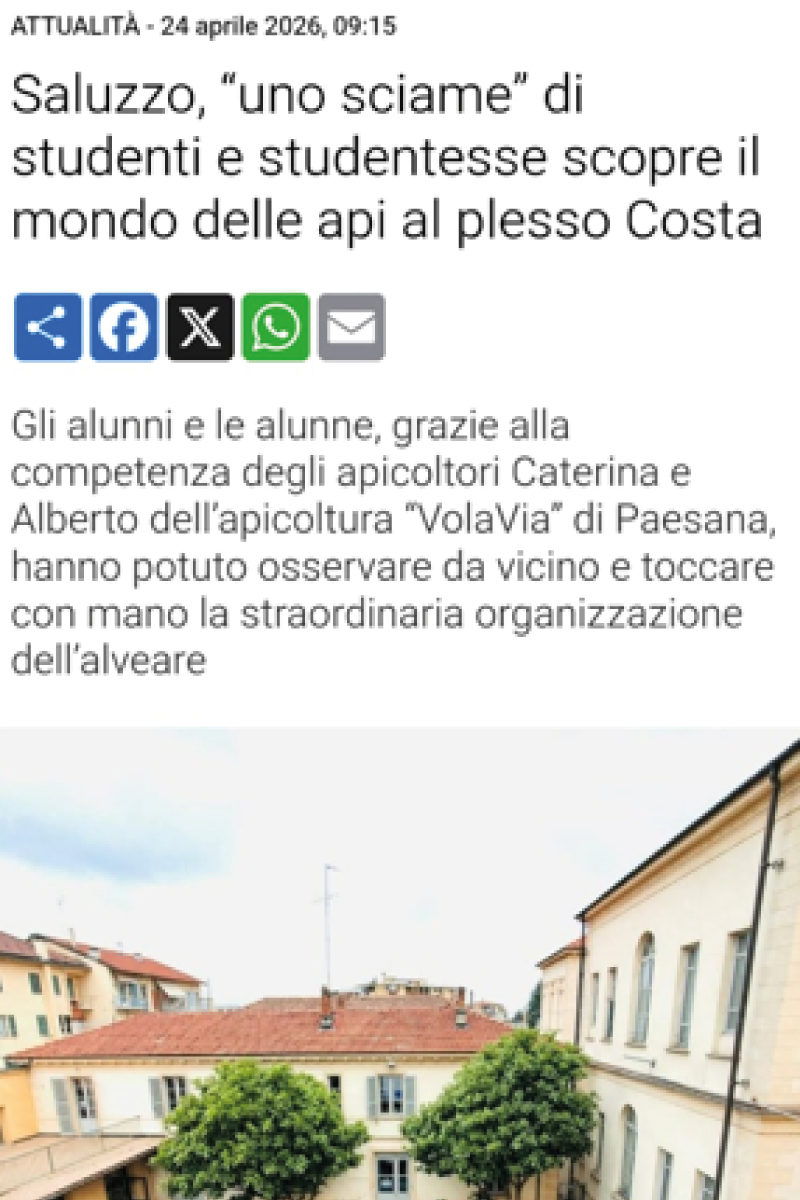 Saluzzo_Volavia_miele_biologico_monviso_didattica_Paesana - Apicoltura VolaVia